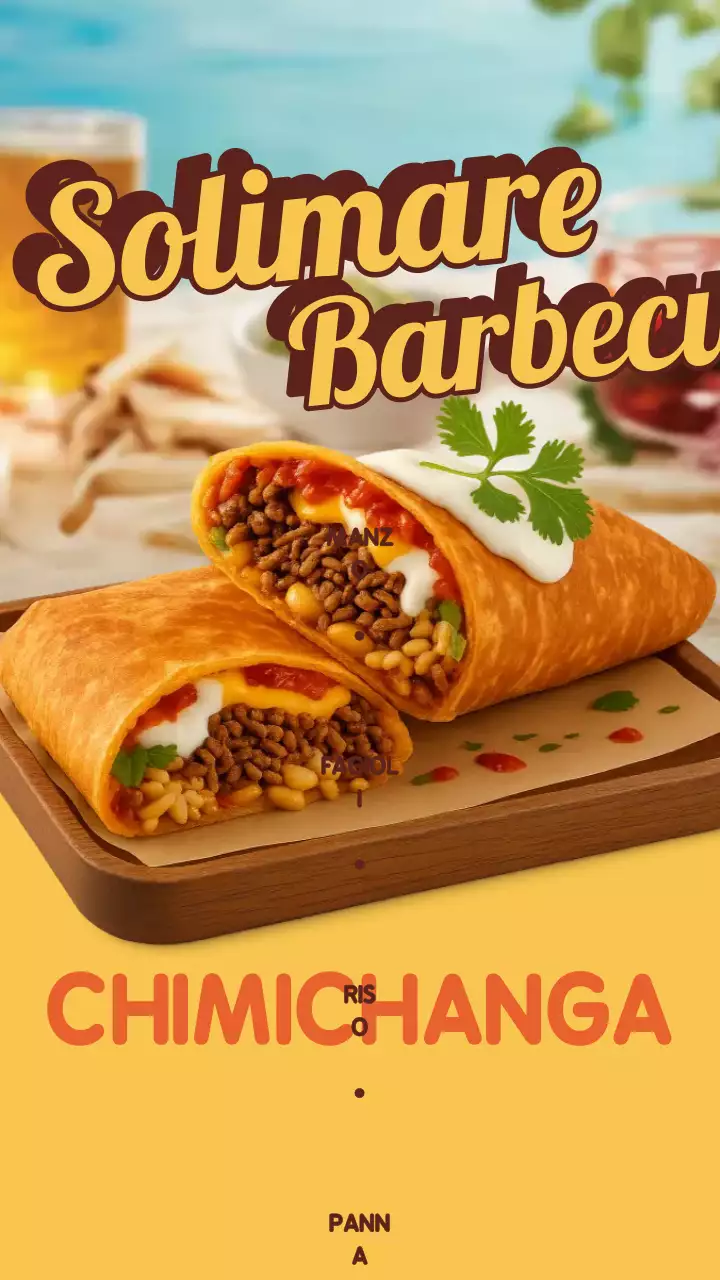 Storia di Instagram promozionale di Yellow Retro Chimichanga