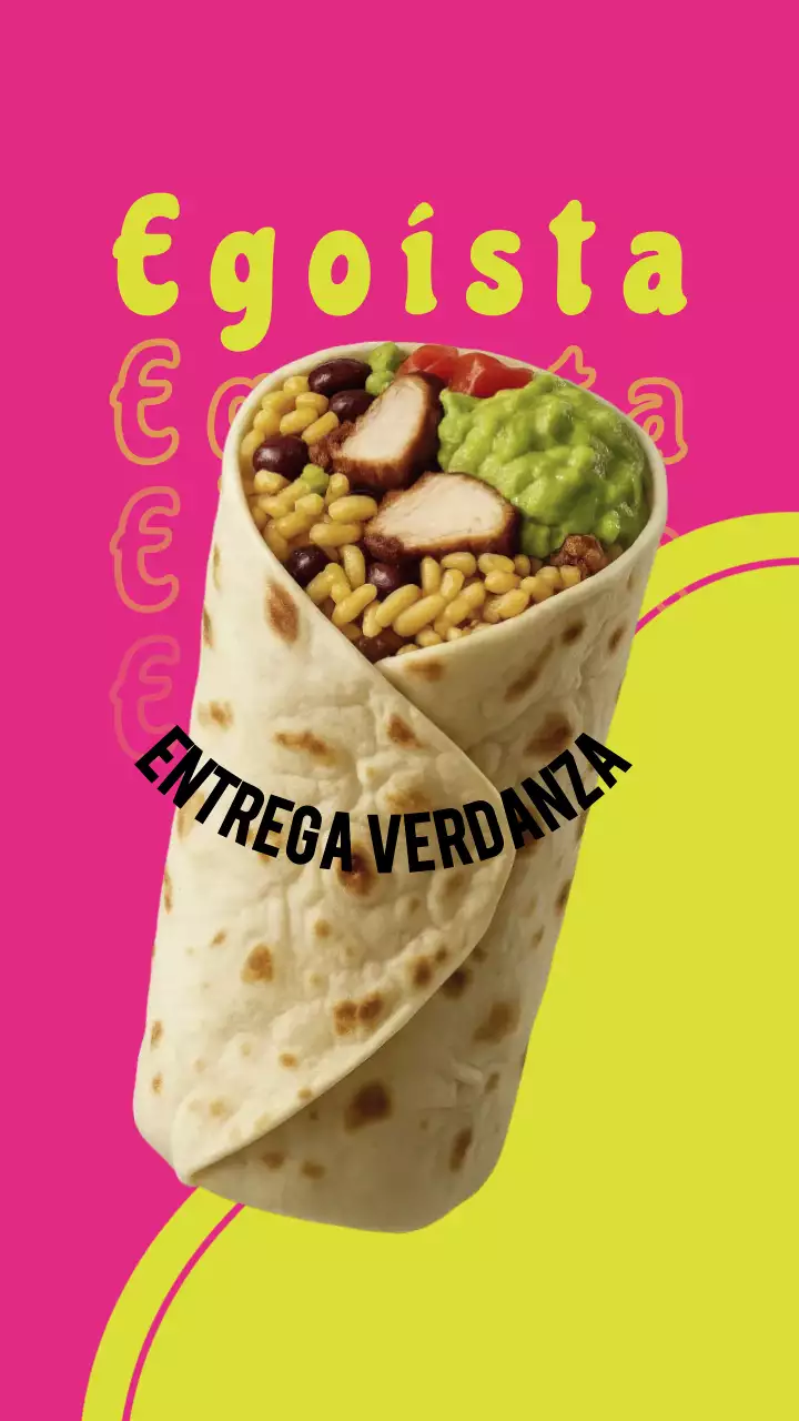 História do Instagram de propaganda de comida retrô rosa