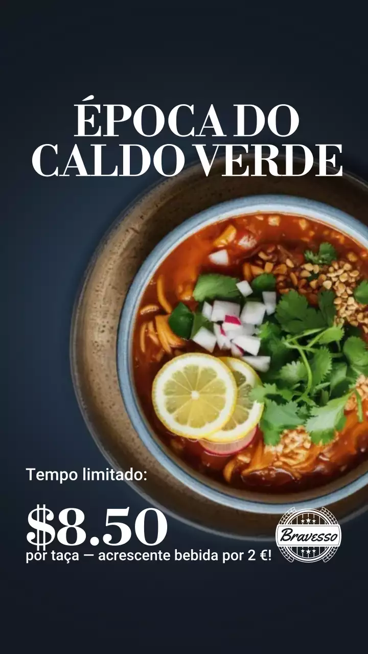 História do Instagram de promoção do Navy Modern Pozole
