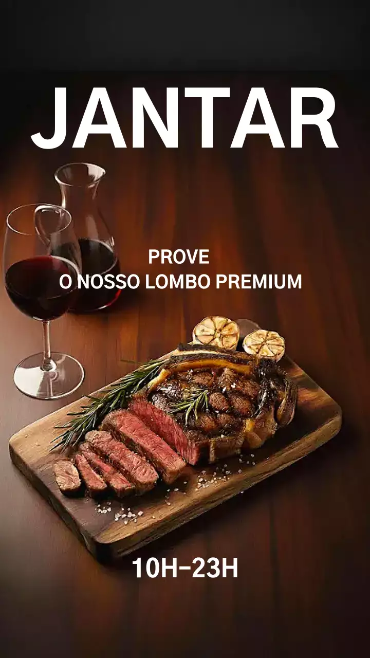 Publicação no Instagram sobre um jantar rústico marrom