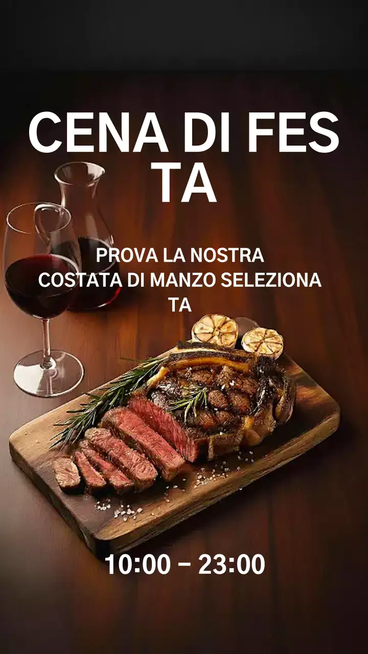 Post Instagram pubblicitario di Brown Rustic Dinner