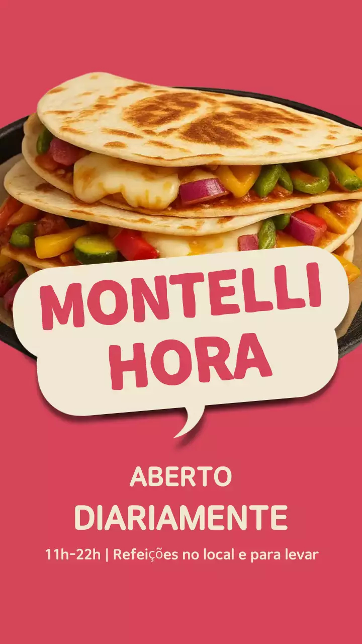 Anúncio do restaurante Red Modern no Instagram