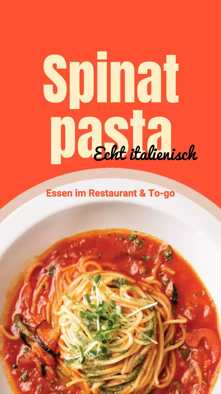 Beige Minimal Food Werbung Instagram Story