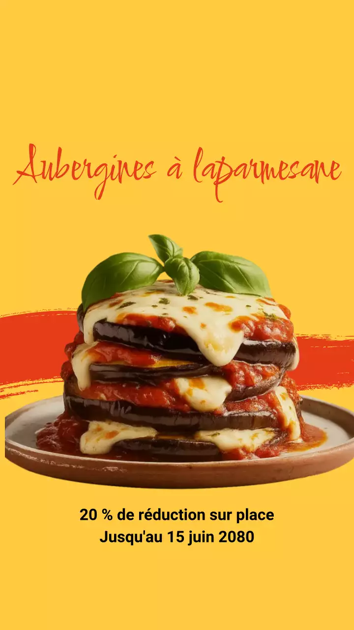 Carte de recette classique beige sur Instagram