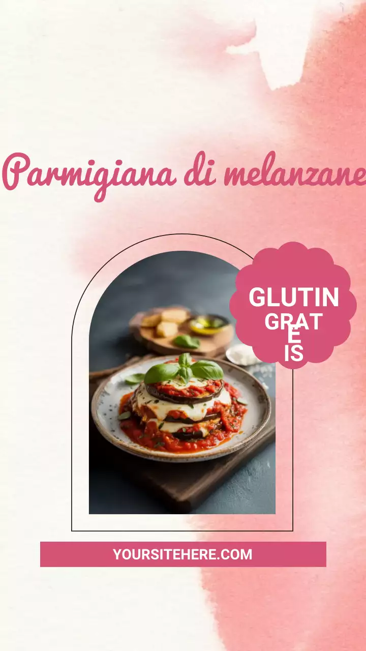 Pubblicità di cibo minimale beige su Instagram