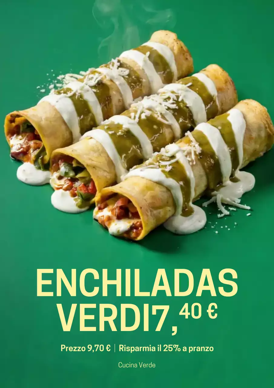 Manifesto pubblicitario di cibo moderno ed ecologico