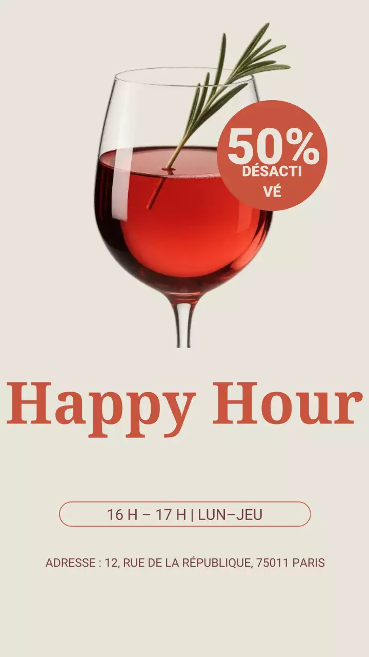 Publication Instagram sur la promotion du vin rouge élégant