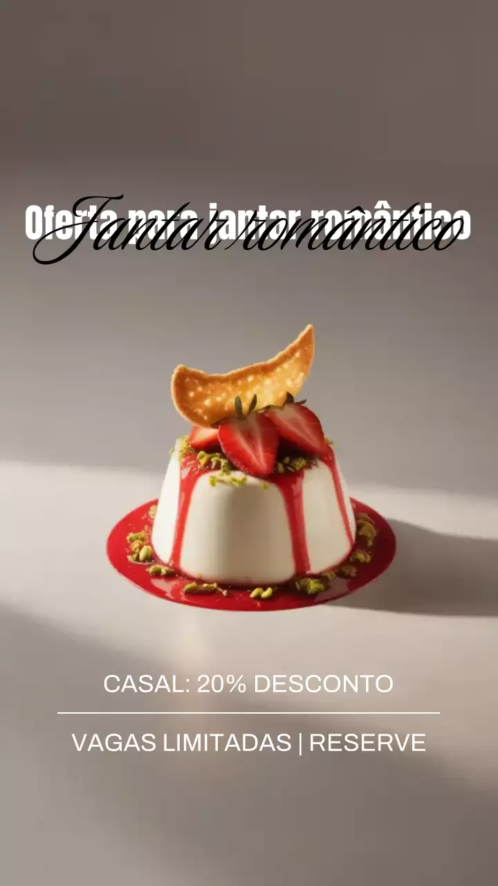Anúncio de sobremesa elegante bege - História do Instagram