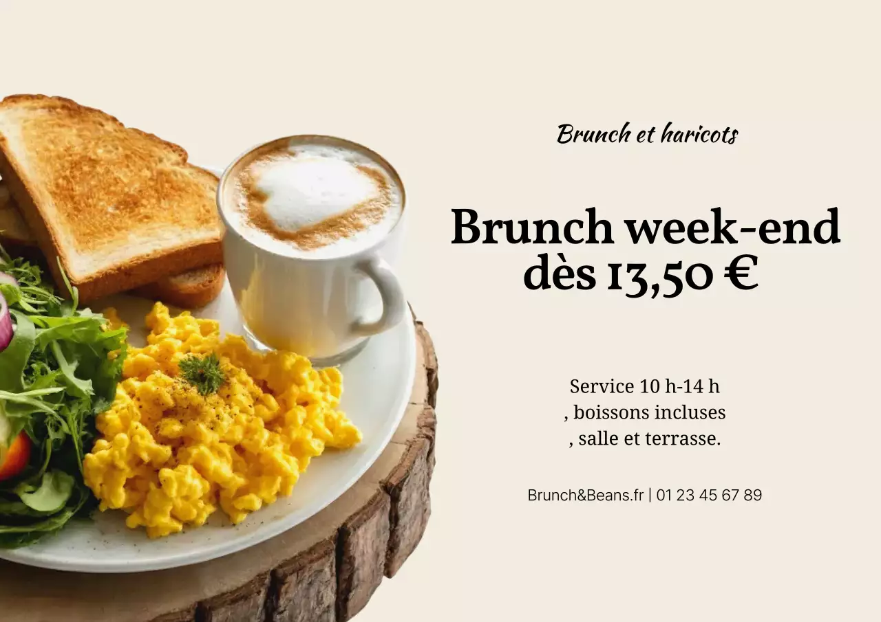 promotion brunch beige moderne