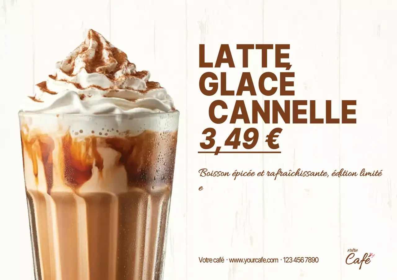 promotion du café rustique brun