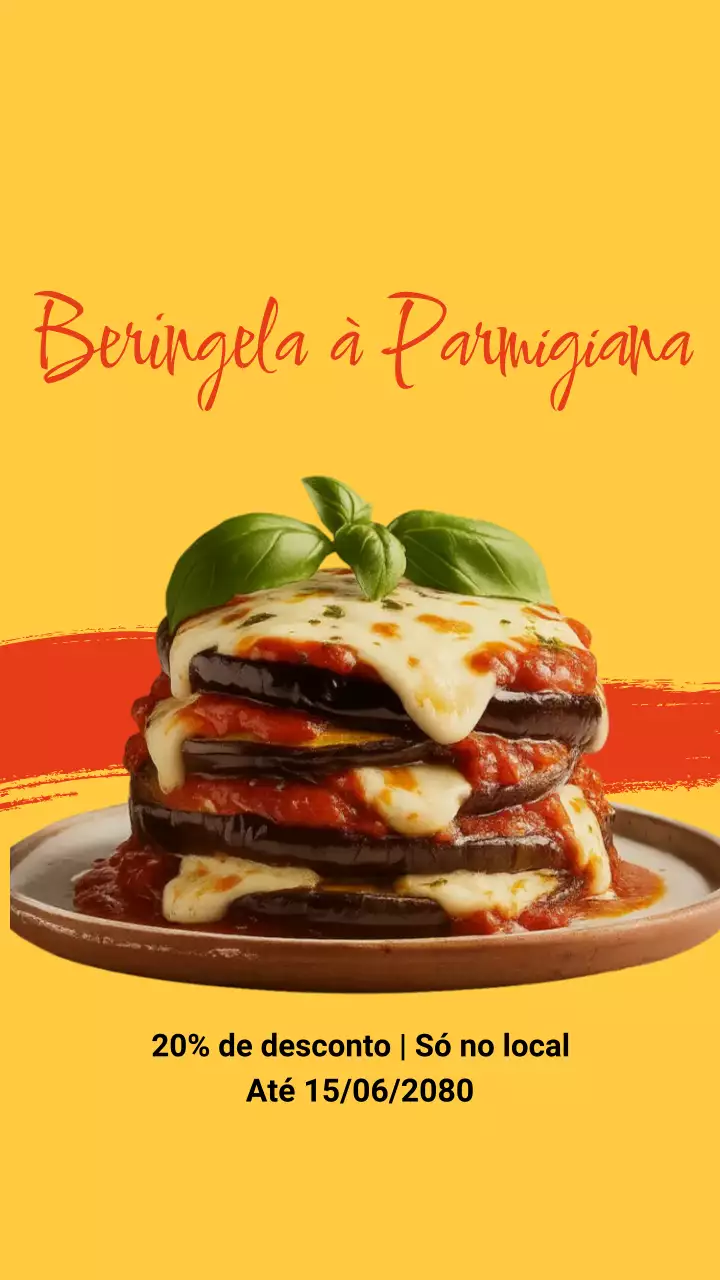 Cartão de Receita Clássico Bege - História do Instagram