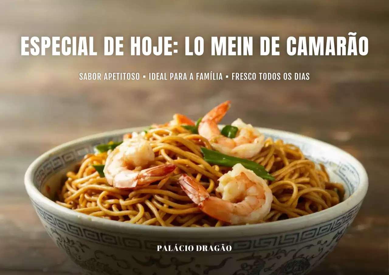 Cartaz de propaganda de macarrão tradicional marrom