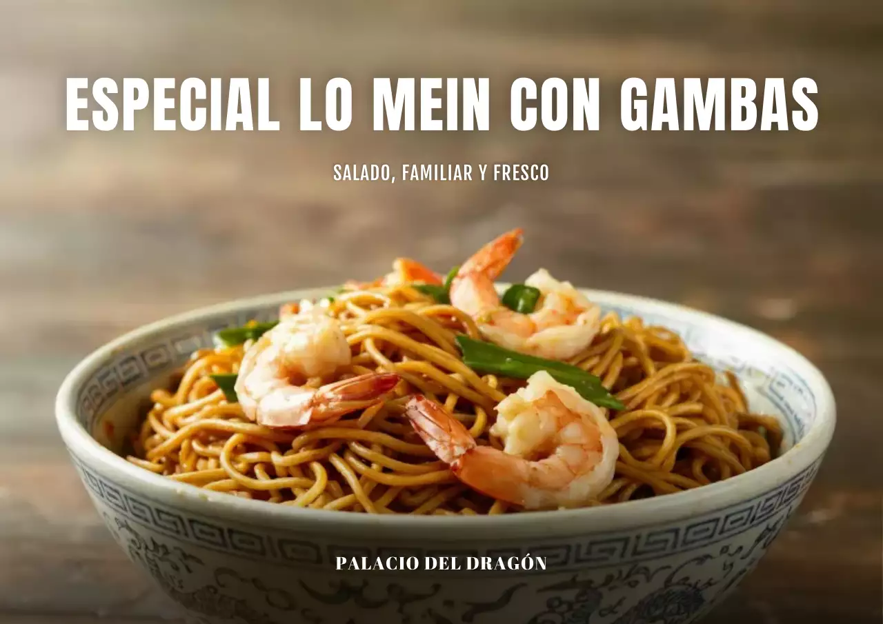 Cartel publicitario de fideos tradicionales marrones