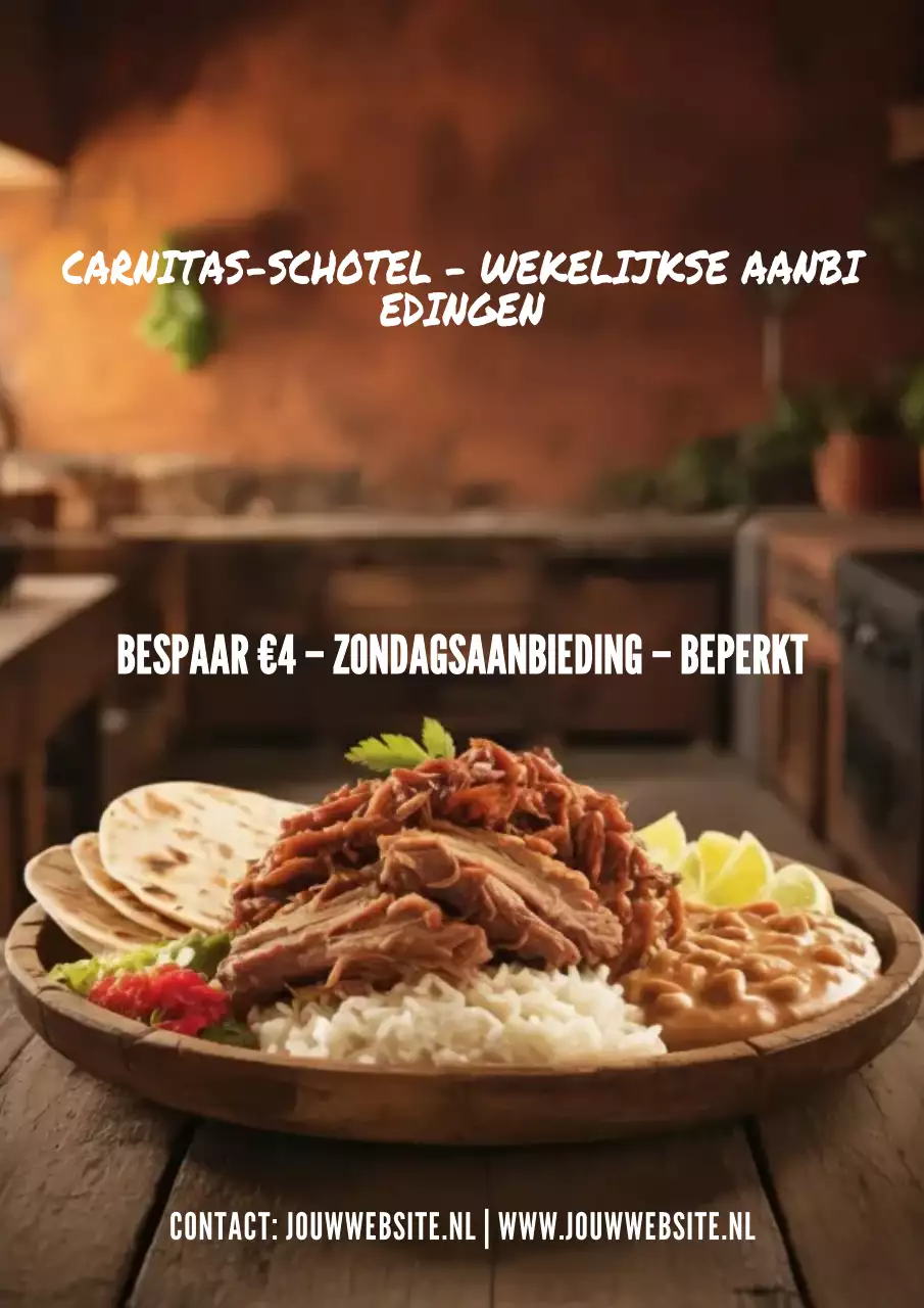 bruine rustieke voedselpromotie