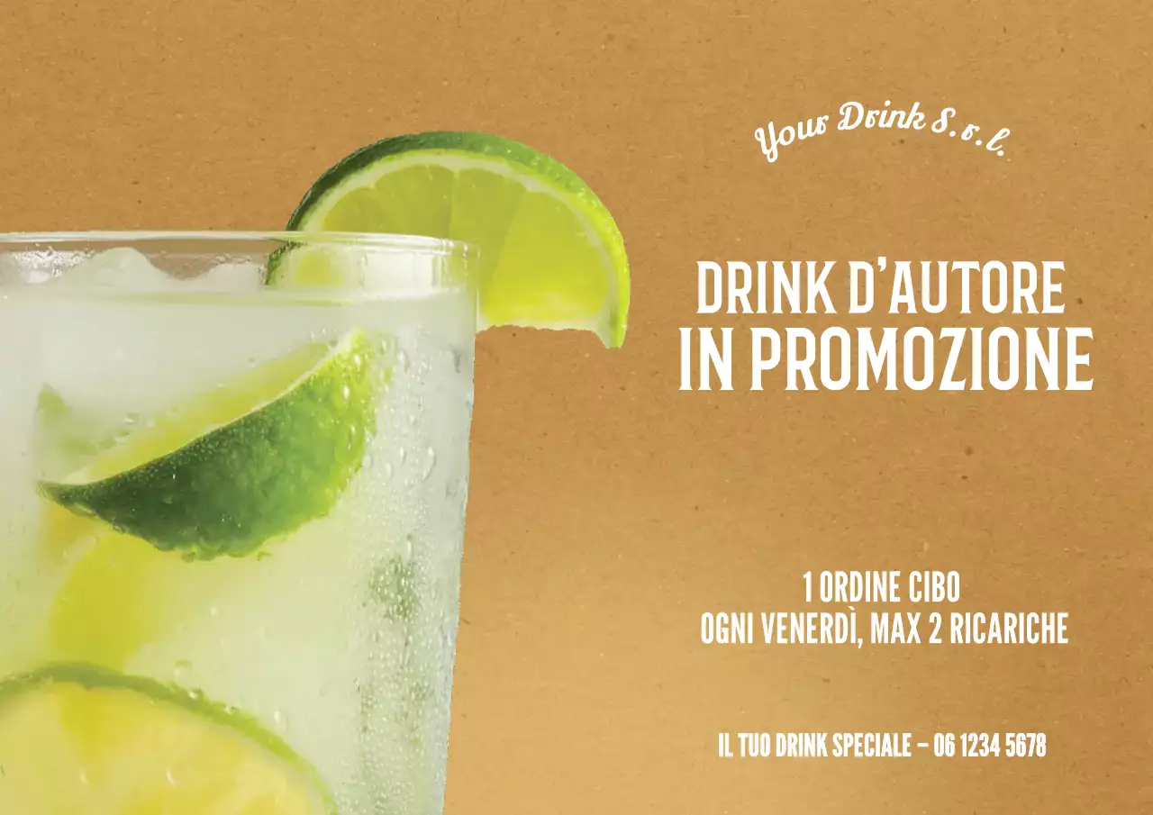 promozione bevanda rustica beige