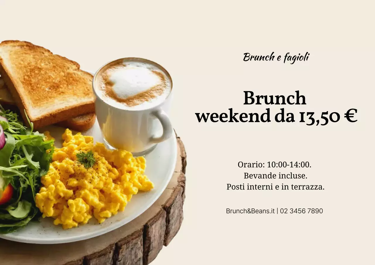 promozione brunch moderno beige