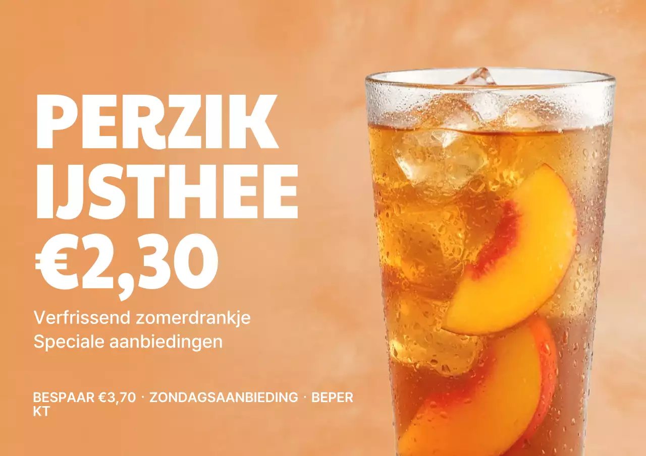 oranje trendy drankpromotie