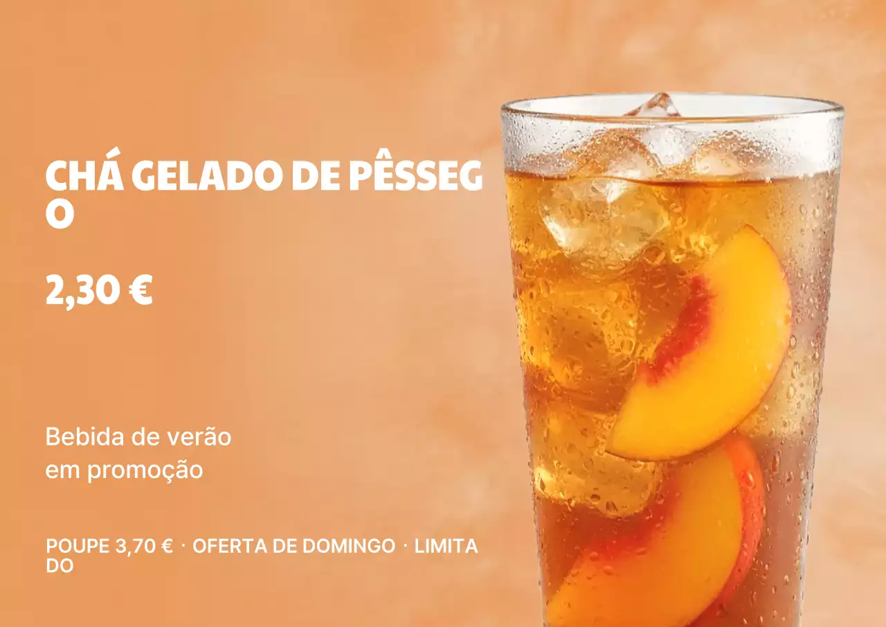 promoção de bebidas da moda laranja