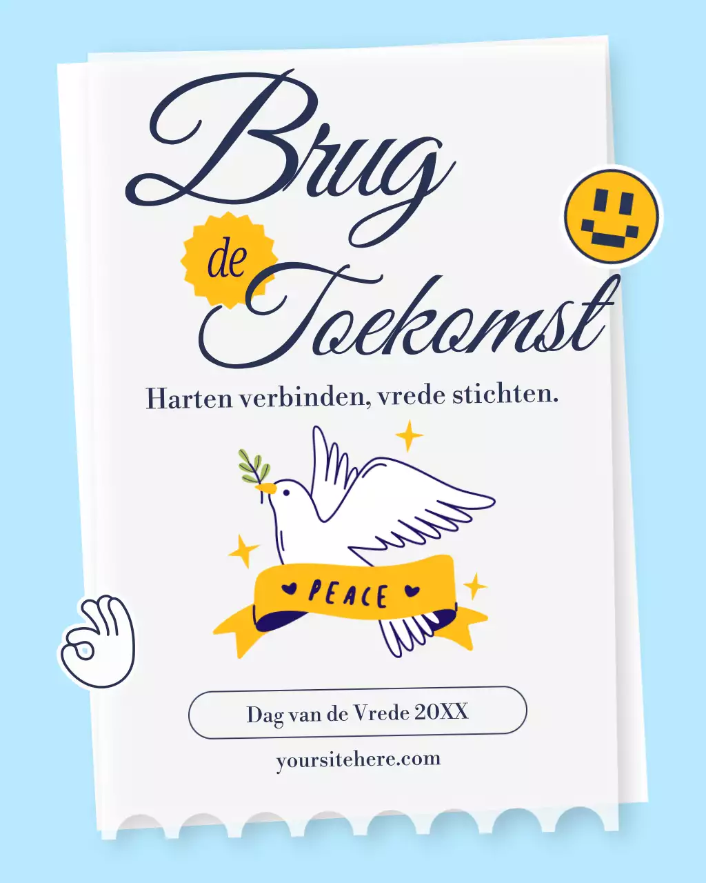 Instagram-bericht over de aankondiging van de Witte Moderne Vrede