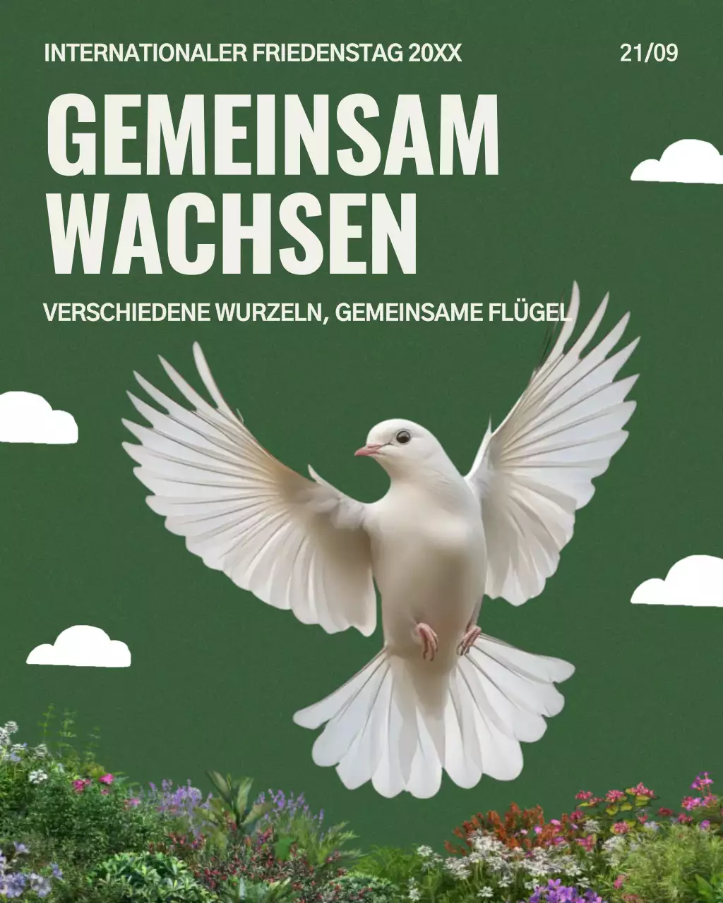 Green Classic Instagram-Beitrag zum Internationalen Friedenstag