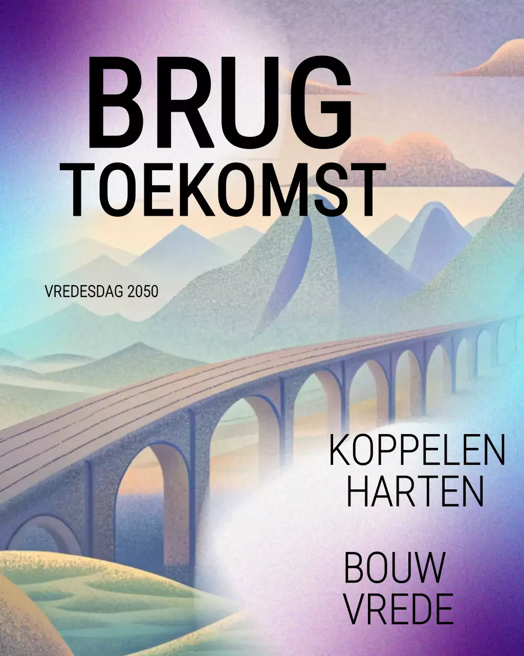 Moderne abstracte lay-out vredesevenement Instagram-bericht