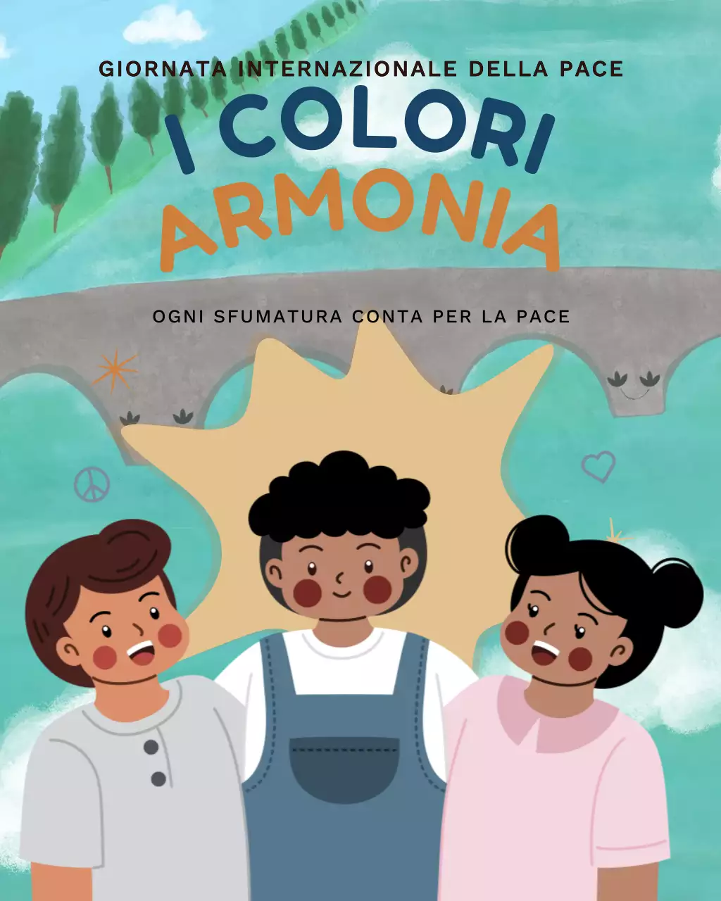 Post Instagram di annuncio di Beige Modern Peace