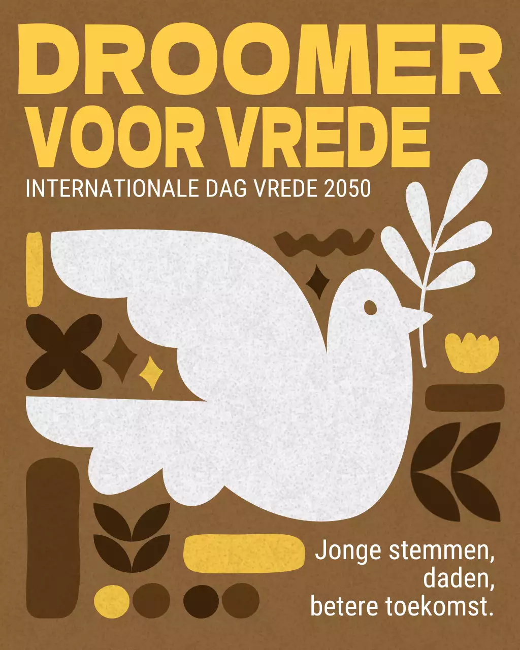 Instagram-bericht over het Brown Abstract Peace Event