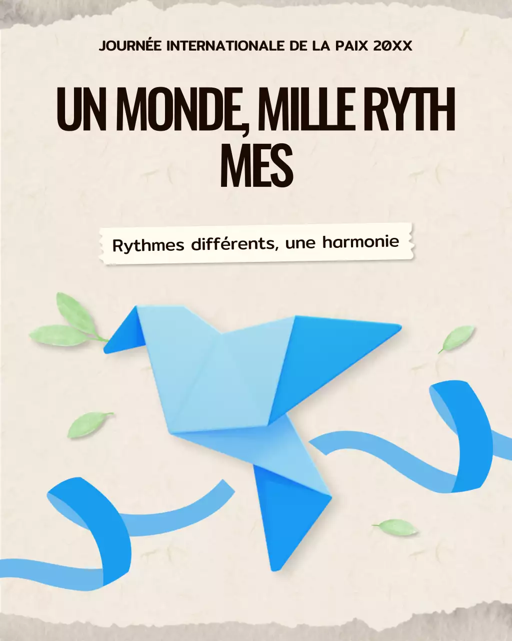 Publication Instagram de l'annonce de Blue Modern Peace