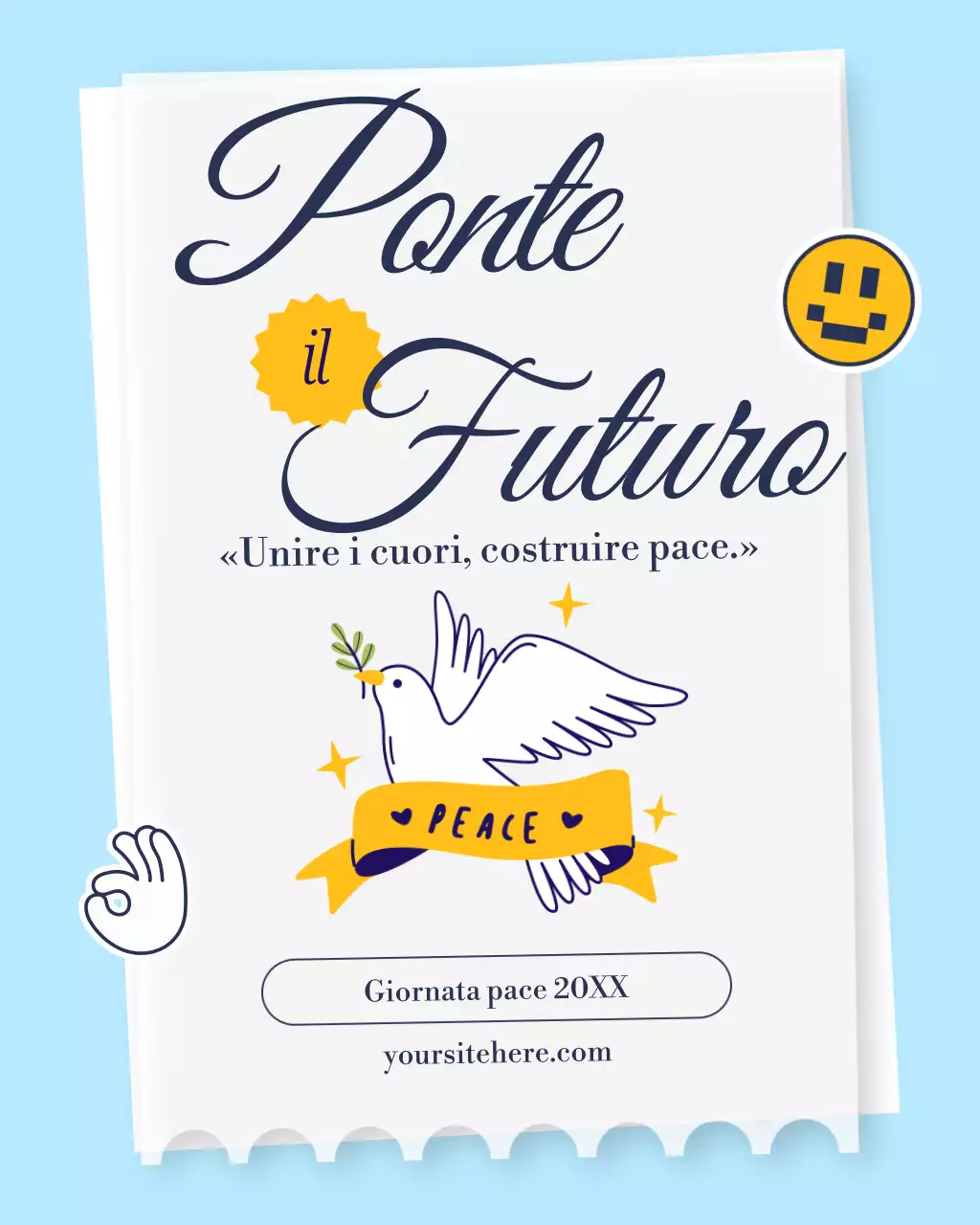 Post di Instagram sull'annuncio di White Modern Peace