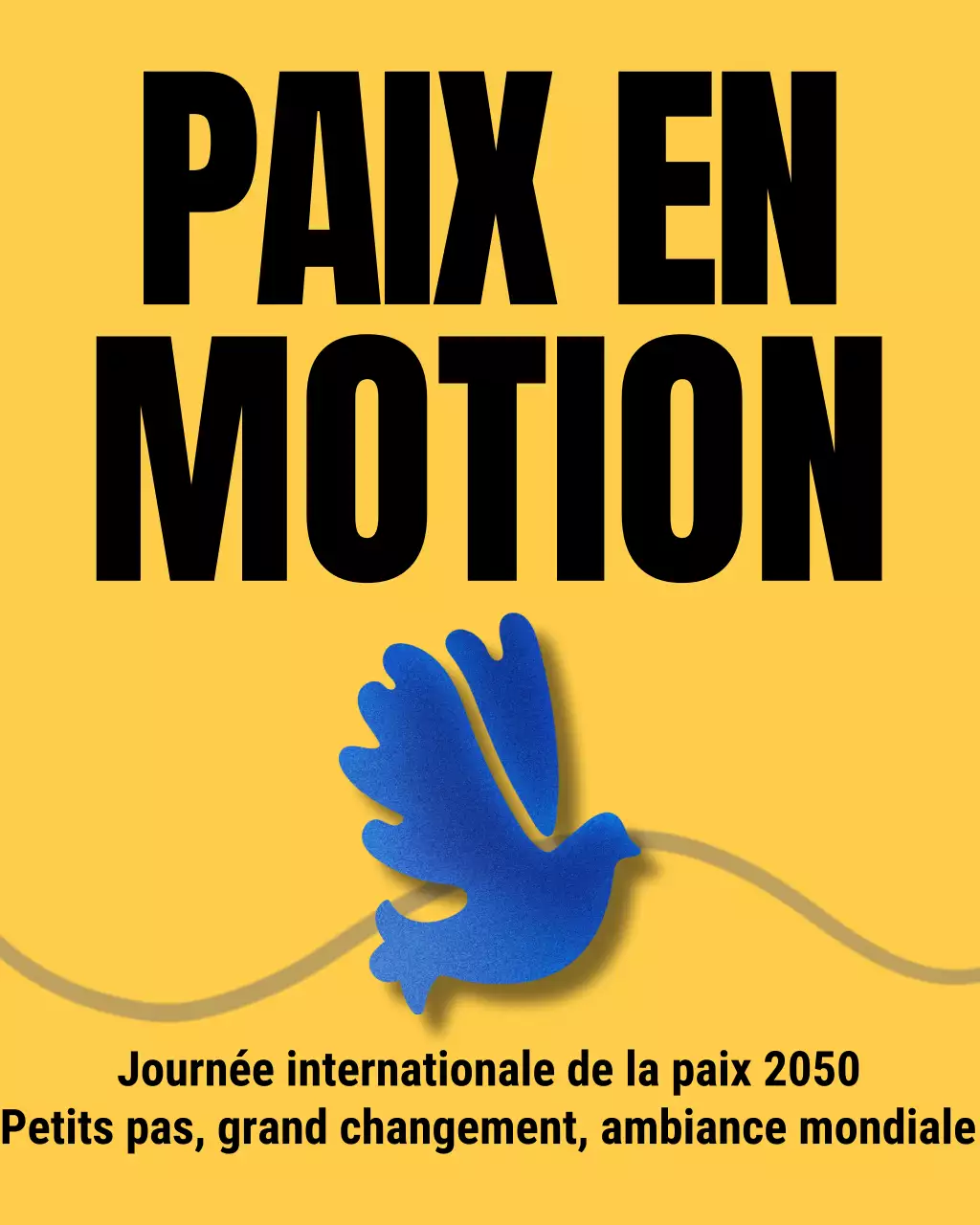 Publication Instagram de l'événement Yellow Modern Peace