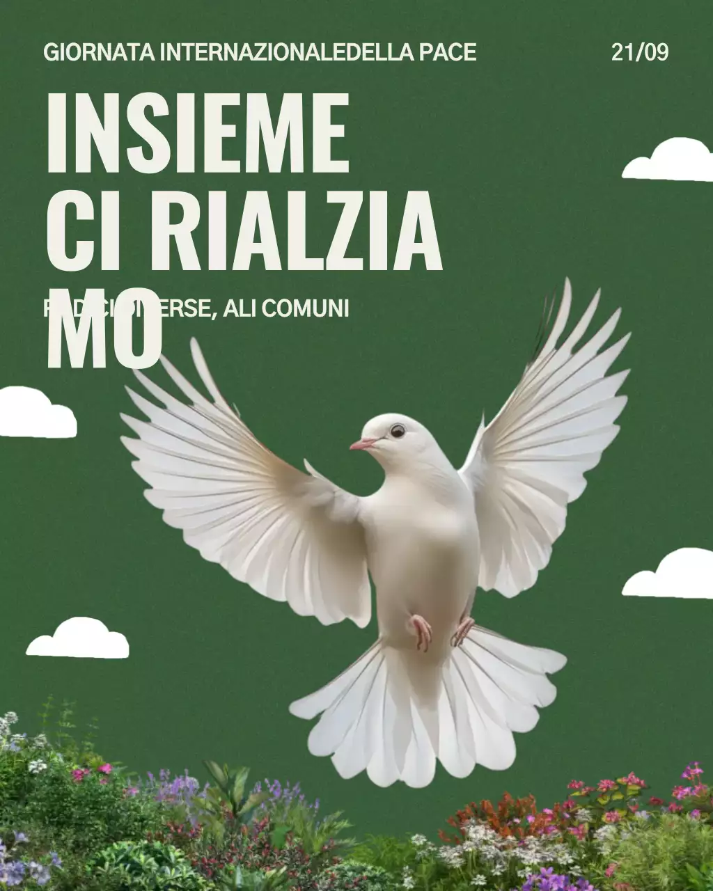 Post Instagram della Giornata Internazionale della Pace di Green Classic