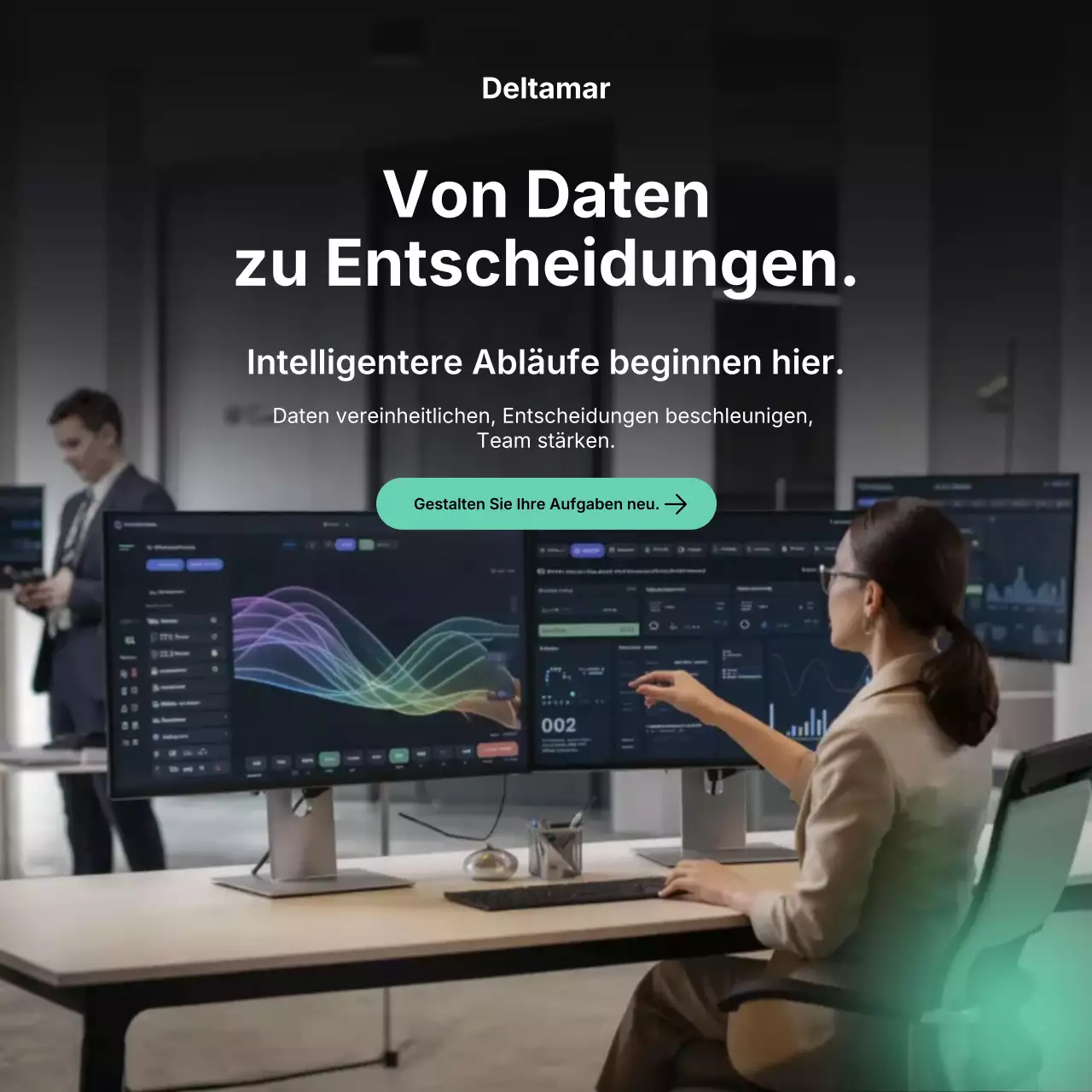 Grey Modern Data Analytics-Werbung auf Instagram