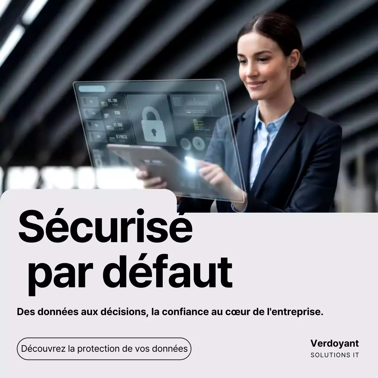 Publication Instagram sur la cybersécurité moderne et grise