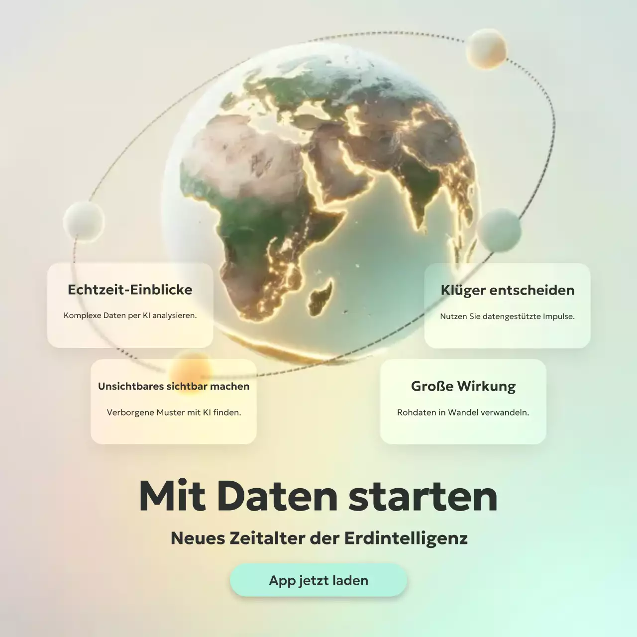 Instagram-Post zur Beige Modern Data-Werbung