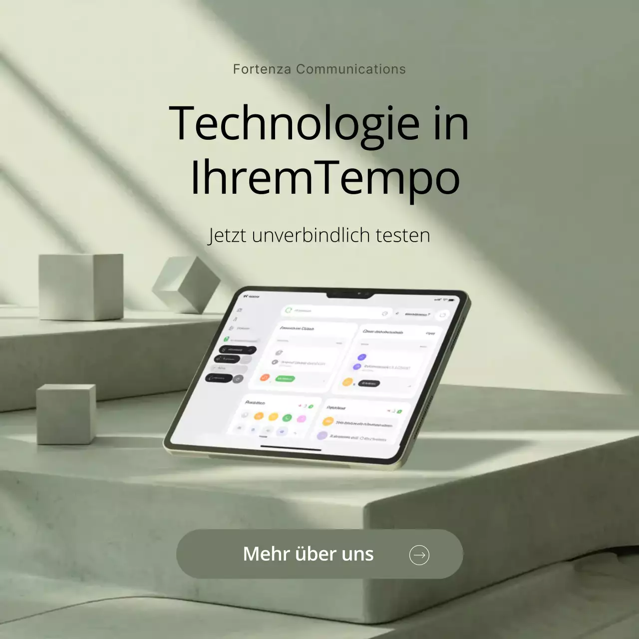 Instagram-Beitrag zu Werbung für Sage Minimal Technology