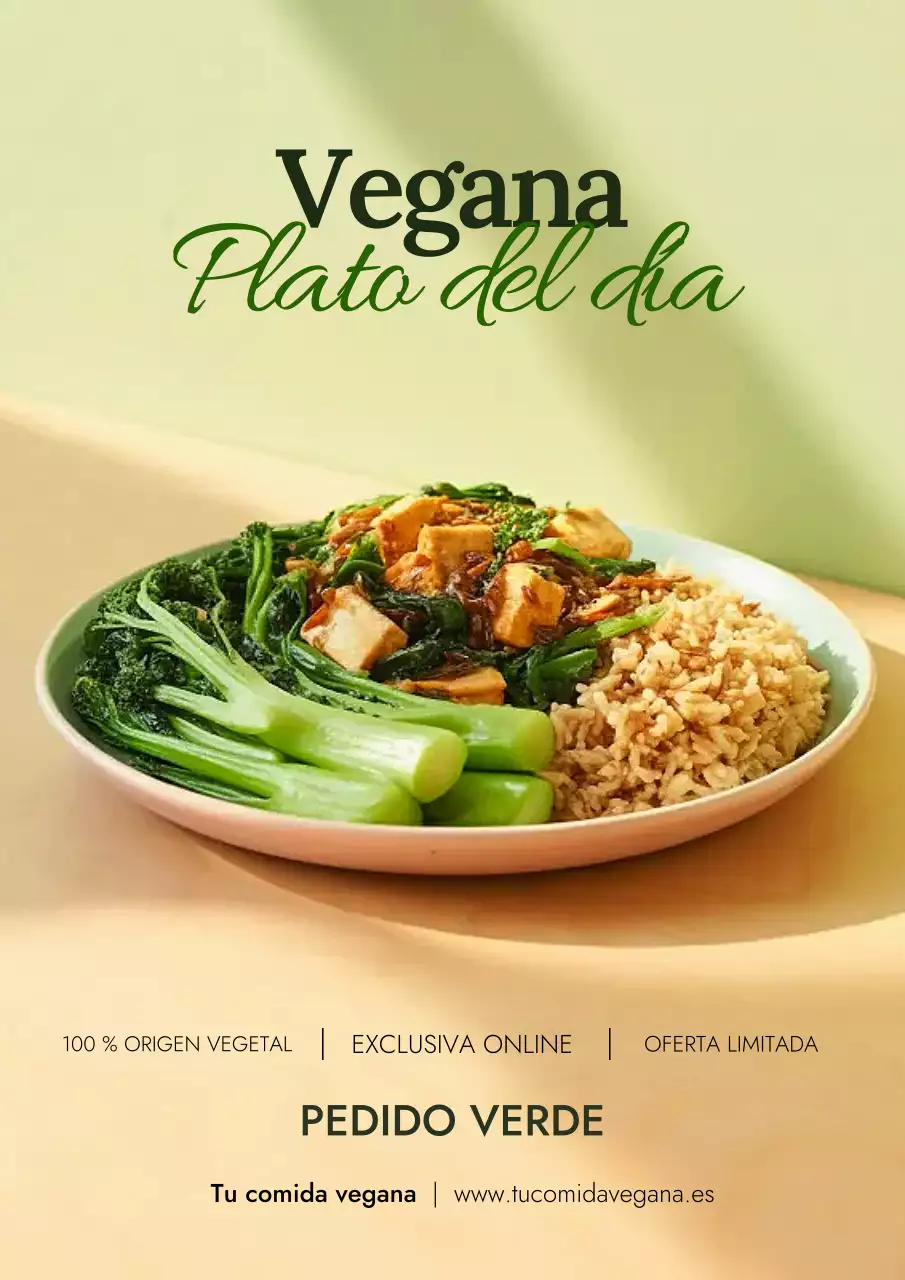 Promoción vegana moderna y ecológica