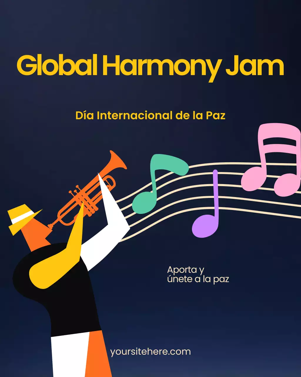 Publicación de Instagram del anuncio de Green Modern Peace