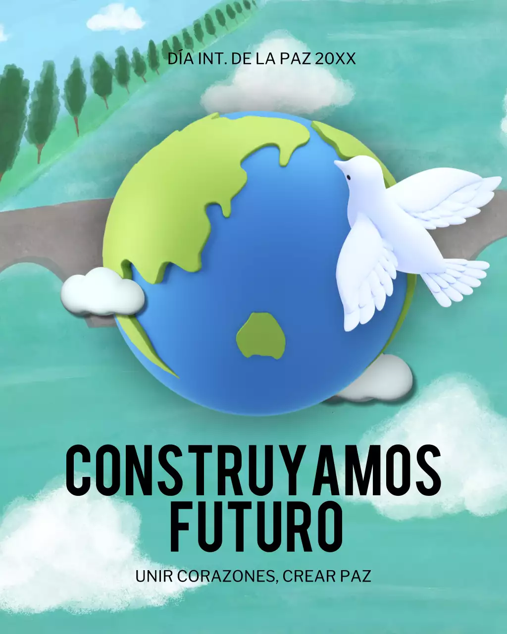 Publicación de Instagram del anuncio de Blue Modern Peace