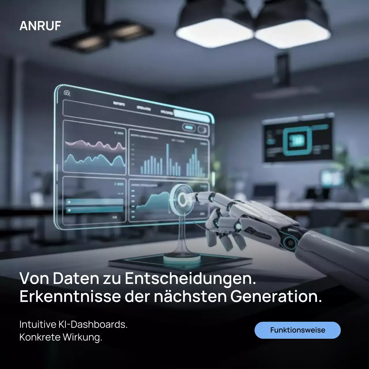 Grey Modern AI Analytics-Werbung auf Instagram
