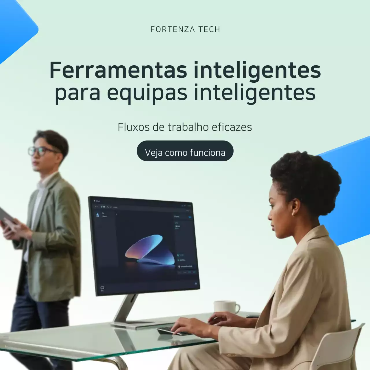 Publicação do Instagram sobre fluxo de trabalho moderno da Mint