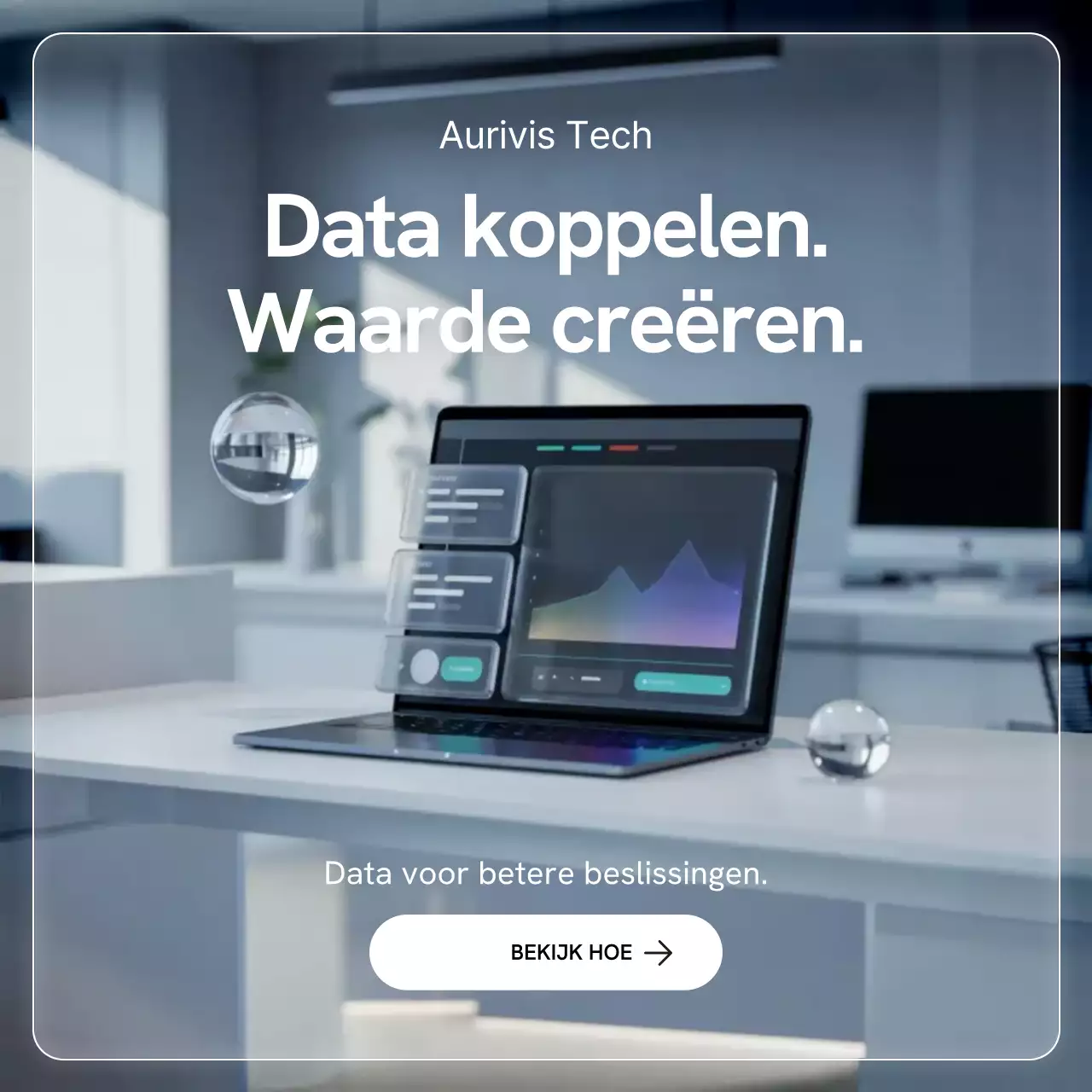 Instagram-bericht voor promotie van Grey Modern Data Analytics
