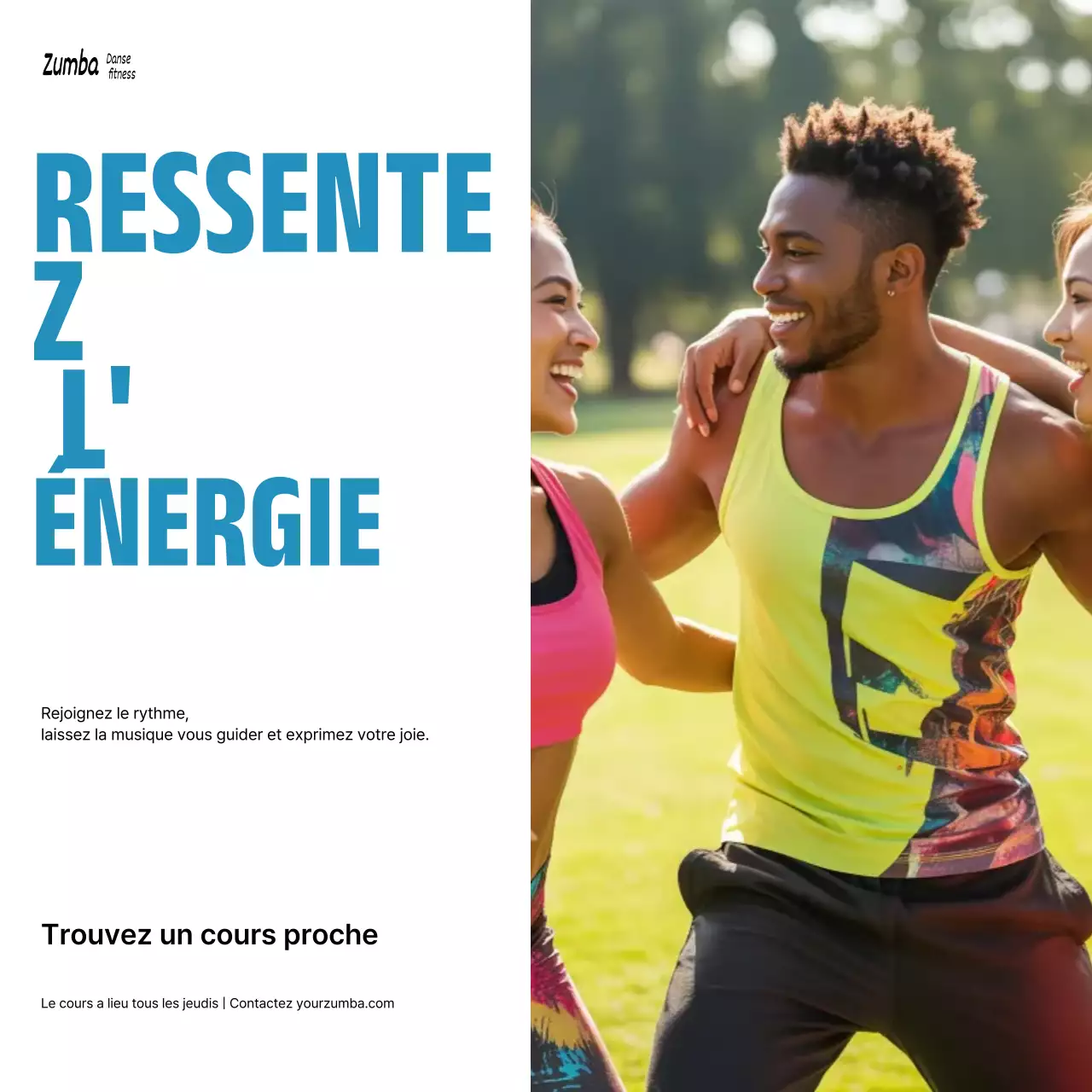 promotion de fitness tendance jaune