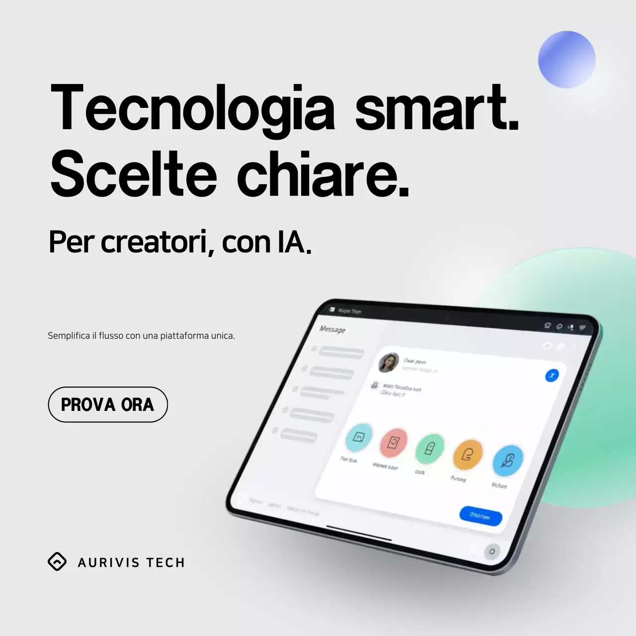 Post Instagram pubblicitario di Grey Modern Tech