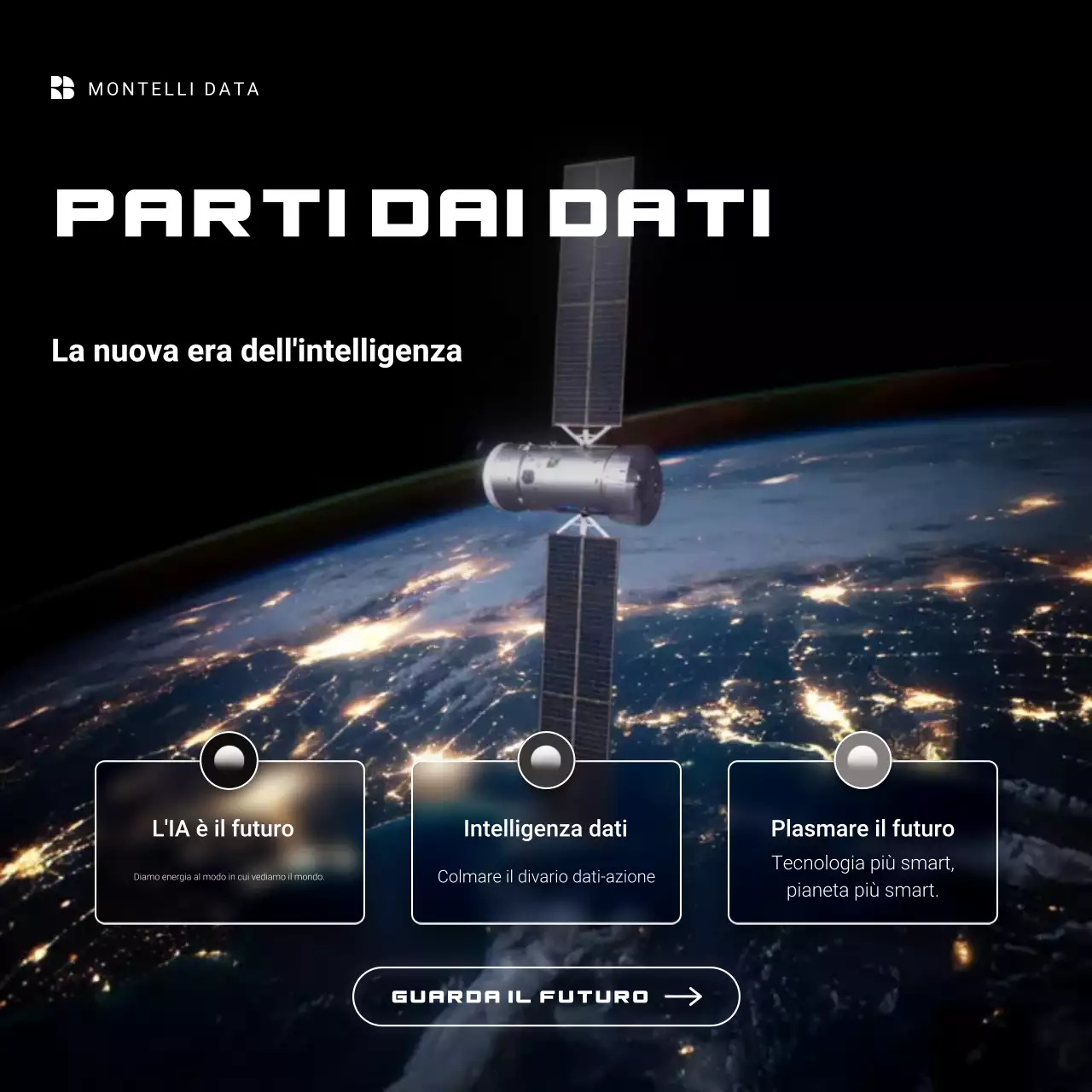 Post Instagram sulla promozione dei dati futuristici neri