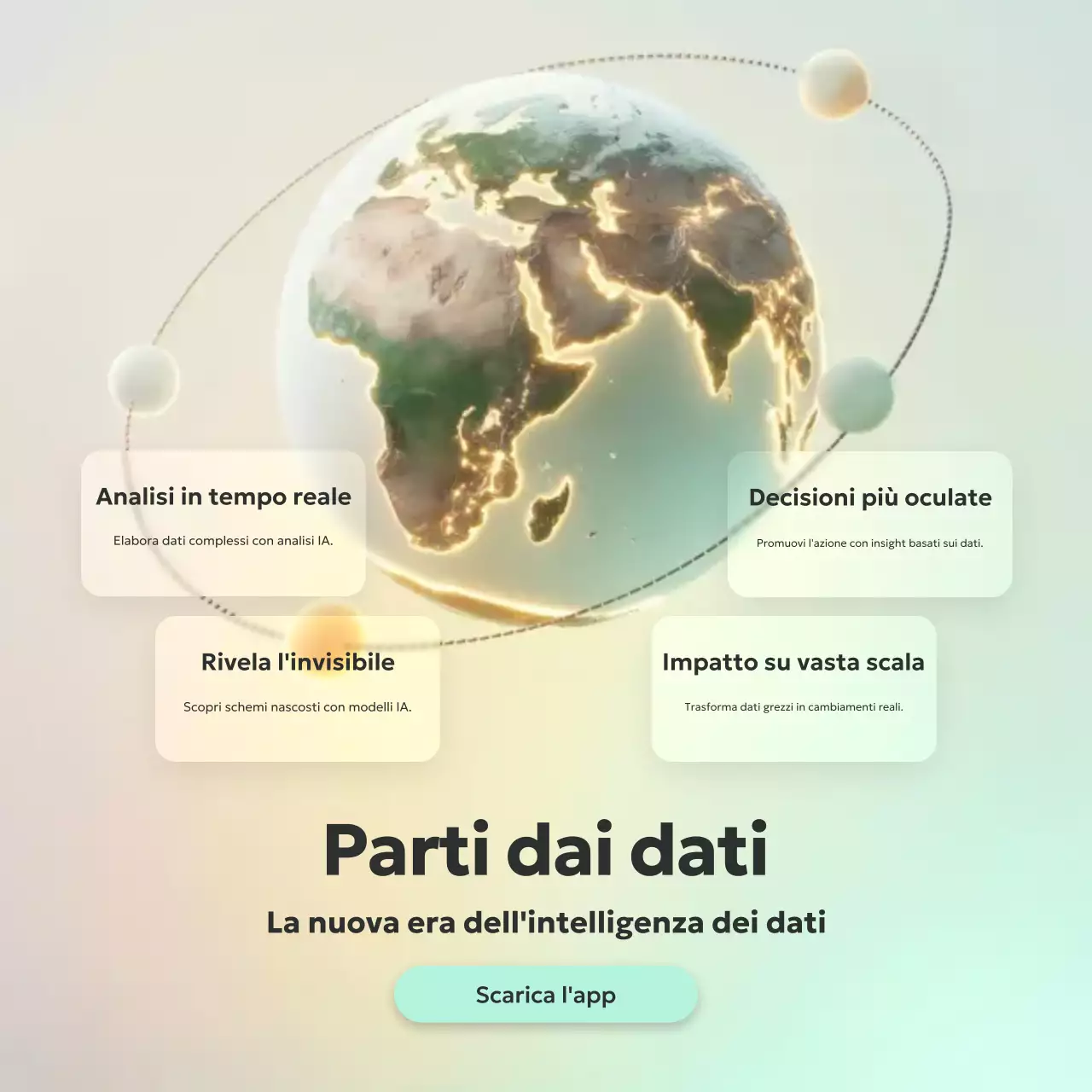 Post Instagram sulla promozione dei dati moderni beige