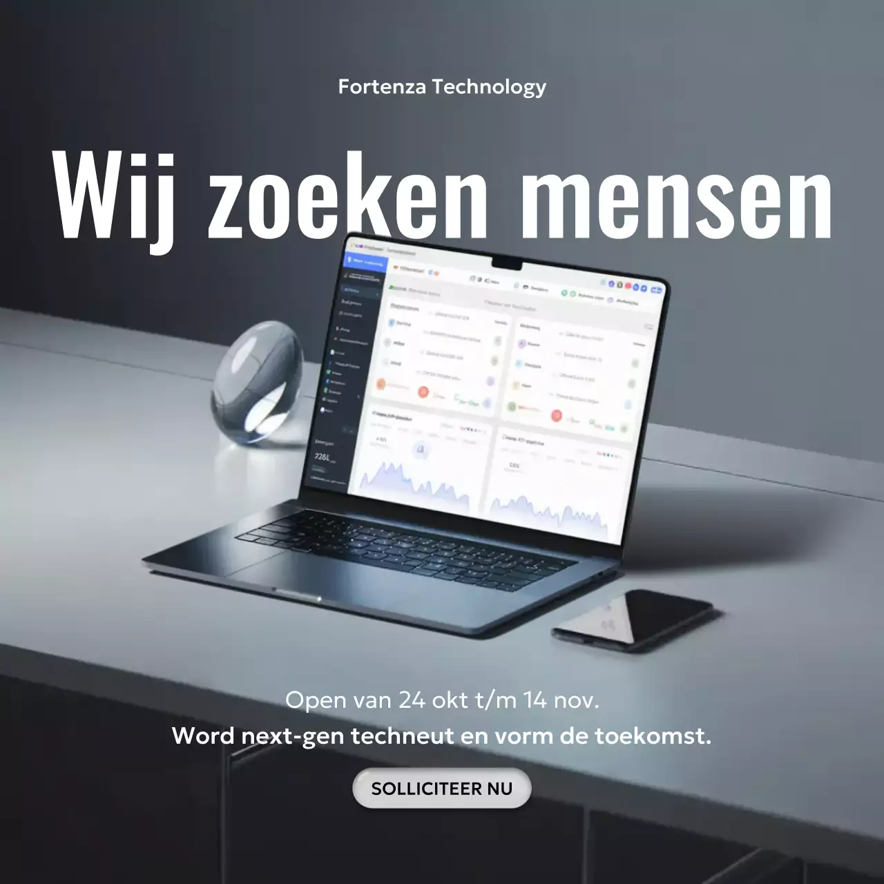 Instagram-bericht over de werving van Grey Modern