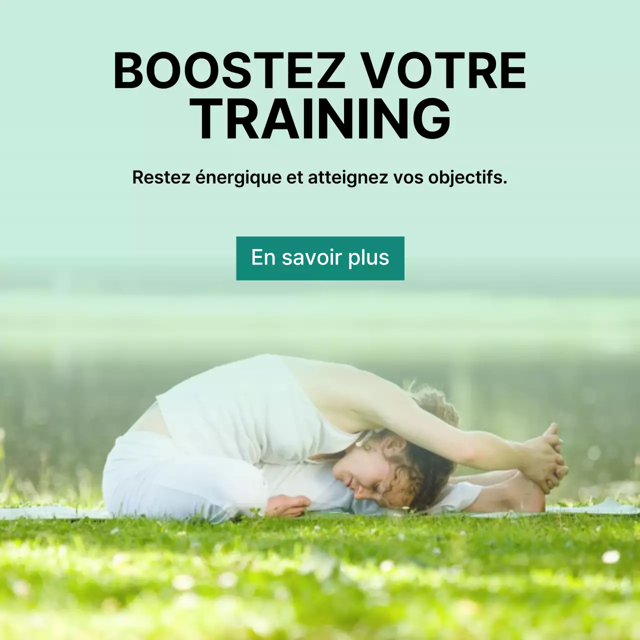 promotion de la forme physique moderne à la menthe