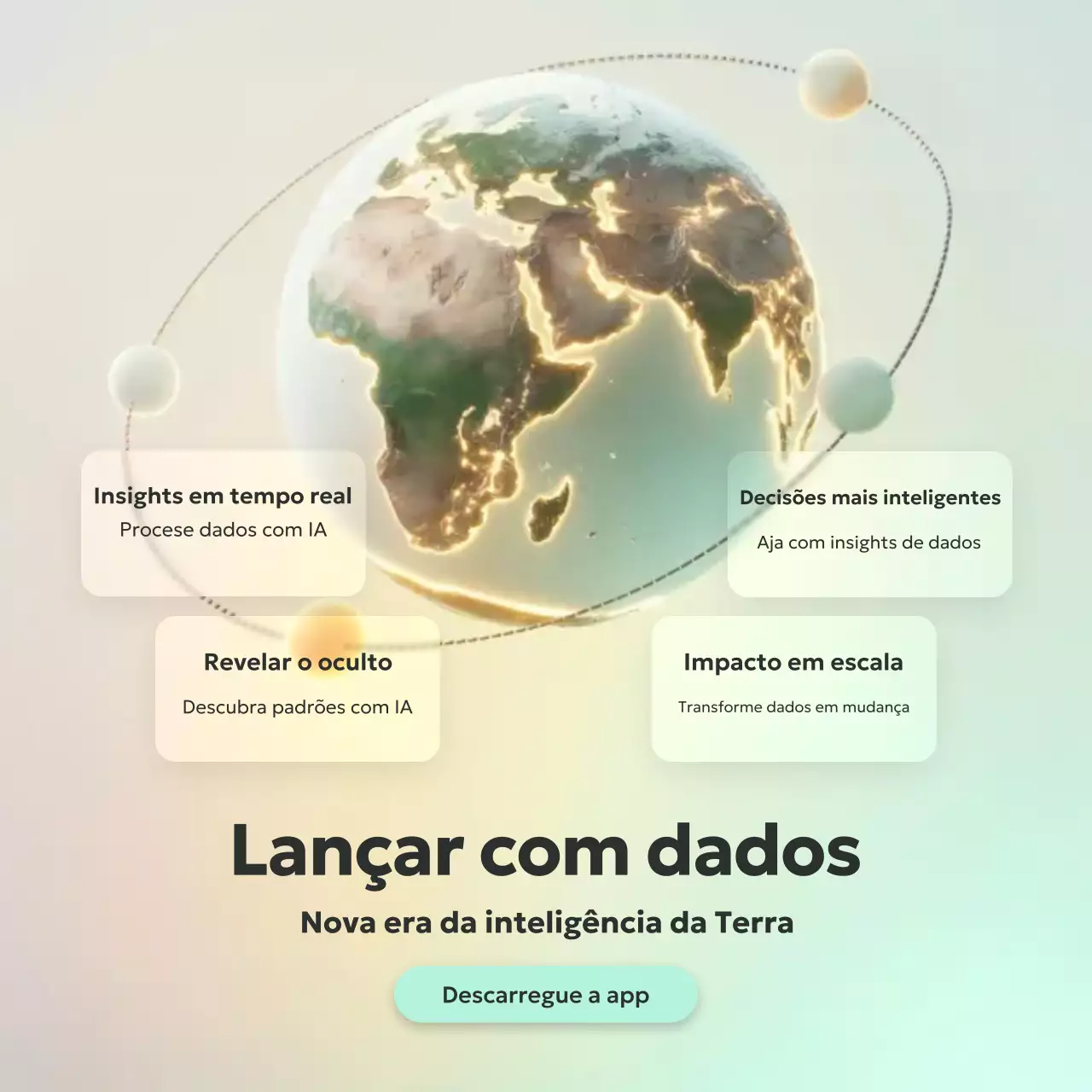 Postagem de promoção de dados modernos bege no Instagram