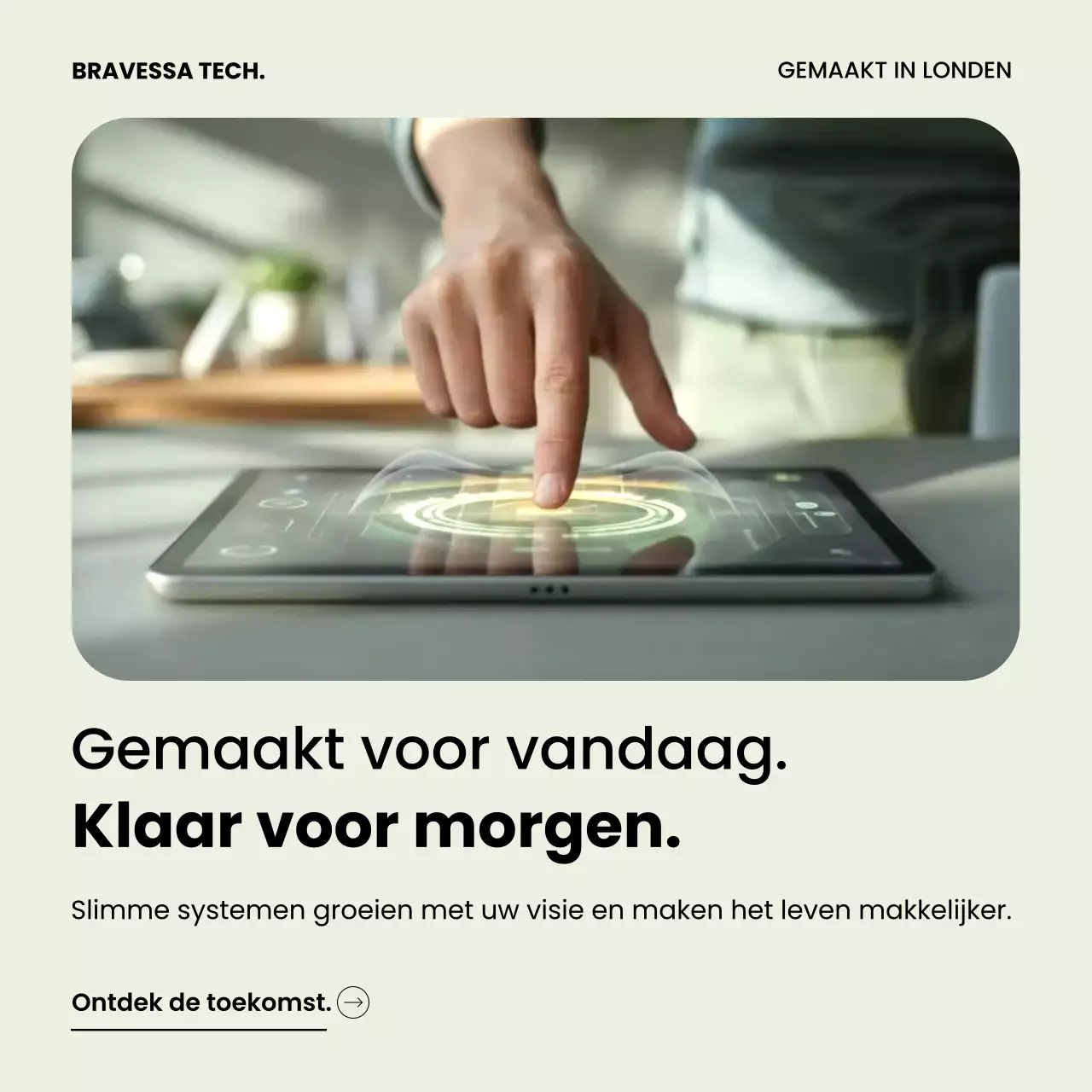 Beige moderne technologie promotie Instagram-bericht