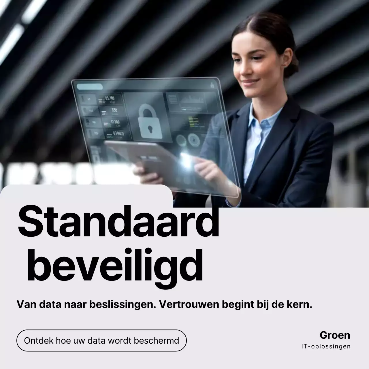 Instagram-bericht over de promotie van Grey Modern Cybersecurity